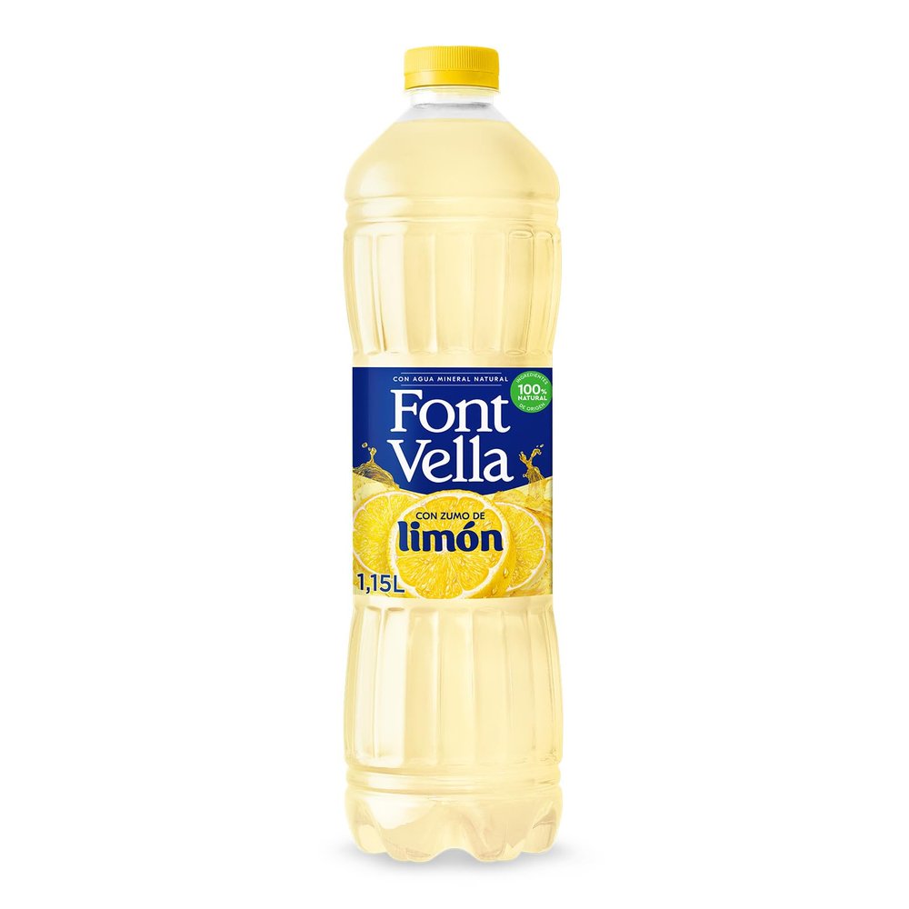Agua Sin Gas Font Vella Sensacion Sabor Limn Sin Azcar 1.25L Inc.Sup.Por. 0.32