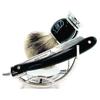 Chrome Razor and Shaving Brush Stand - Holds Straight Edge Razors, Barber Razors, Long Handle Double Edge Safety Razors, Cartridge Razors & Shave Brush view 2