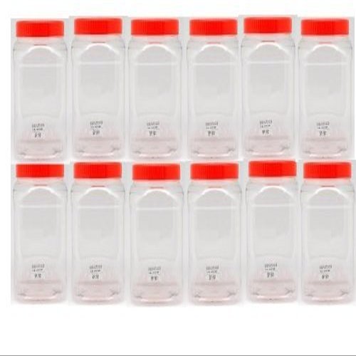 1.35 Litre Empty New Plastic Sweet JAR Pack of 12 Jars with Screw TOP LIDS