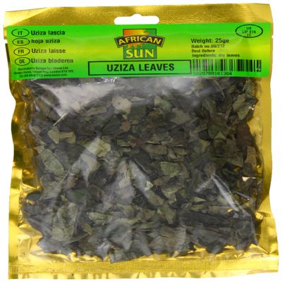 African Sun Uziza Leaves 25 g (Pack of 10)