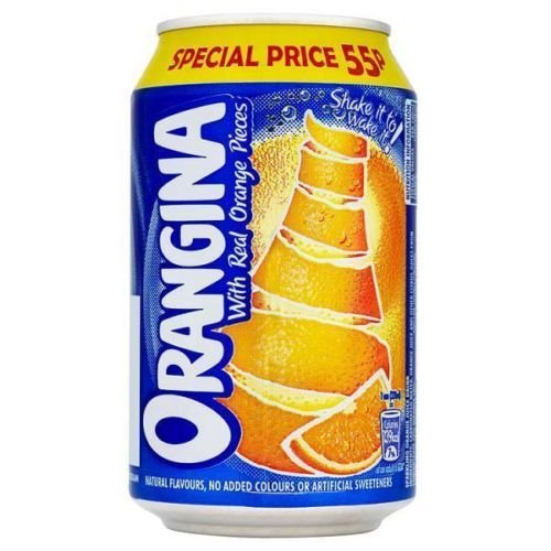 Orangina with Real Orange Pieces Drink 330ml x 24 Cans
