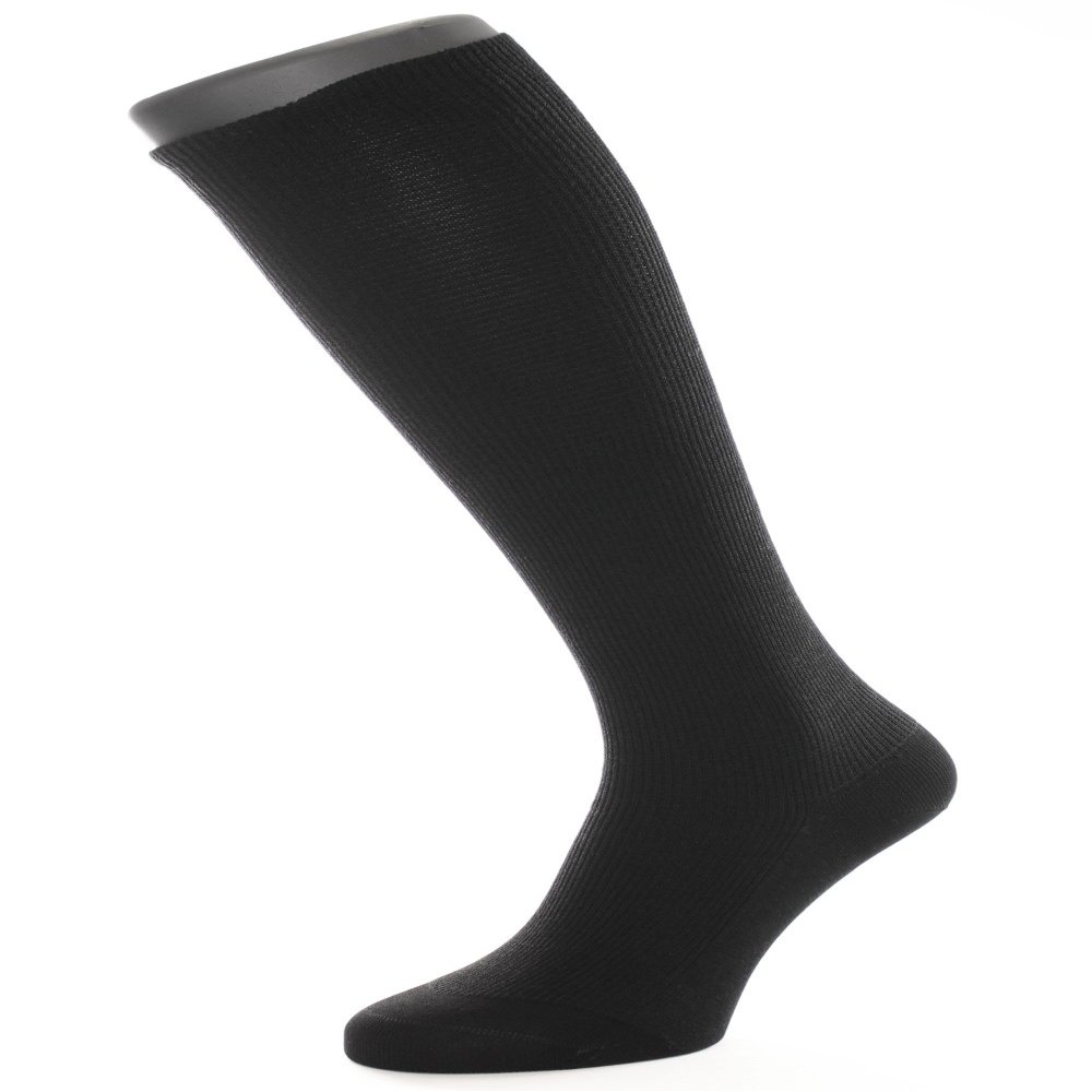 ALBERT KREUZ men?s compression travel and flight support over-the-calf socks 10,5 mmHg, black EU 47-49 / UK 12-13.5