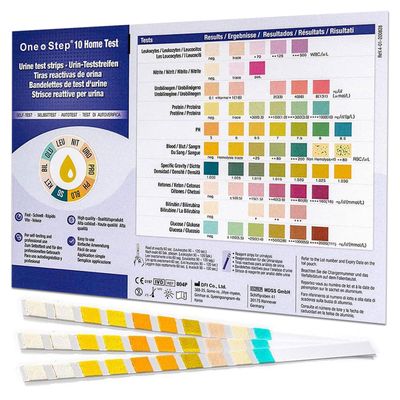 2 x Urinalysis Multisticks Strips -10 Parameter Professional/GP Urine Tests - pH/Glucose/Ketone/Liver & Kidney Infection