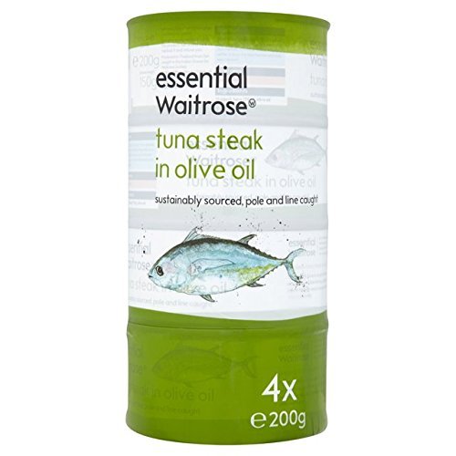 Tuna Steak In Olive Oil essential Waitrose 4 x 200g
