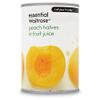 Peach Halves in Fruit Juice essential Waitrose 410g view 1