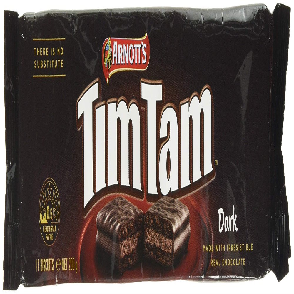 Candy Arnott's Tim Tams Dark Chocolate Biscuits, 200 g