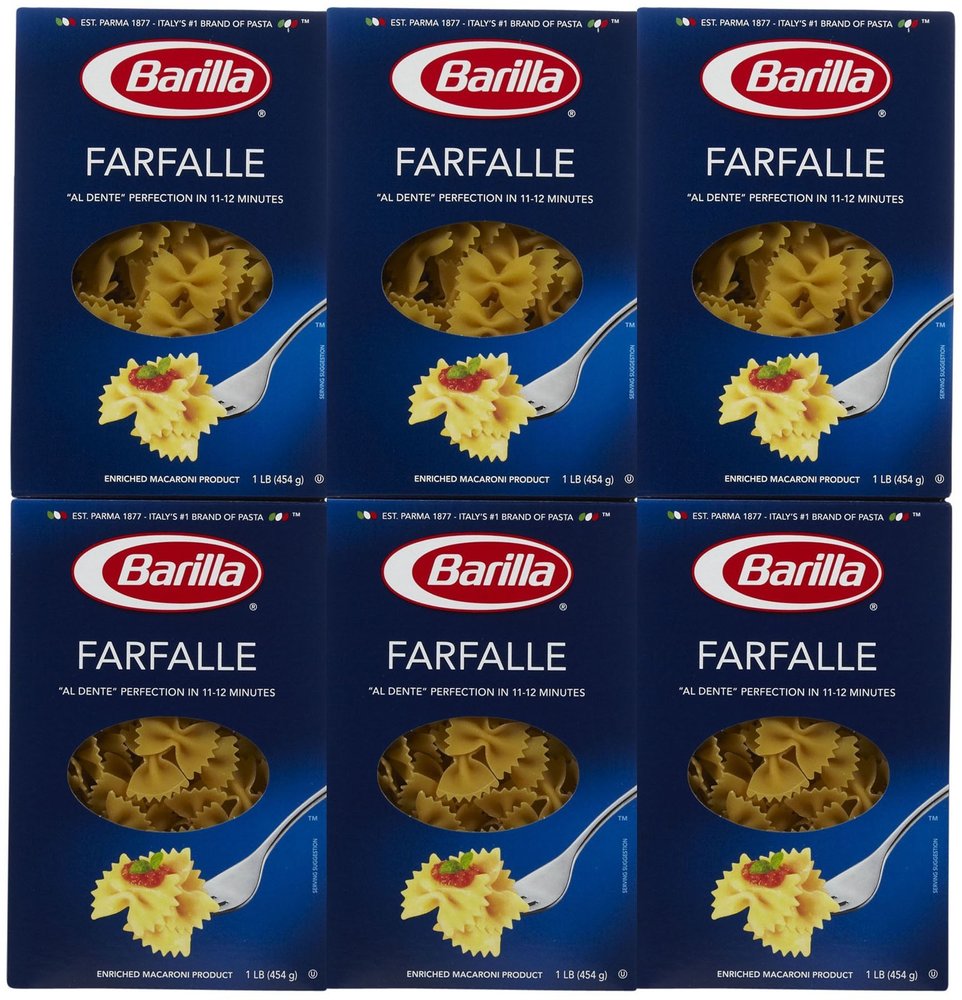 Barilla Farfalle, 16 oz, 6 pk