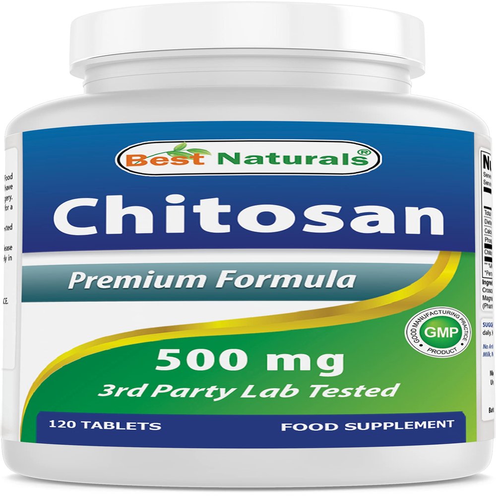 Best Naturals Chitosan 500 mg 120 Tablets