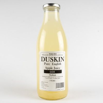 Case of 6 x Duskin Farm Cox Apple Juice (1L) English Juice - Medium Gluten Free Vegan