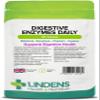 Lindens - Digestive Enzymes Daily Tablets - 90 Tablets - UK Made - Contains Betaine Hcl, Papain, Amylase & Lipase to Promote Better Digestion - Letterbox Friendly, Vegan view 1