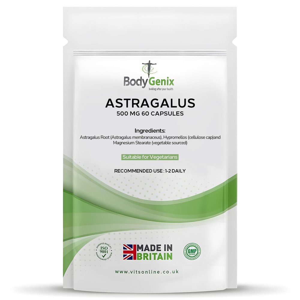 ASTRAGALUS EXTRACT 500mg 60 caps IMMUNE BOOST, COLDS, FLU vegetarian