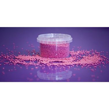 100g Lipstick Pink Edible Non Pareils/Mini Sugar Pearls Balls for Cake Cupc.