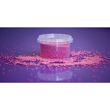 100g Lipstick Pink Edible Non Pareils/Mini Sugar Pearls Balls for Cake Cupc.