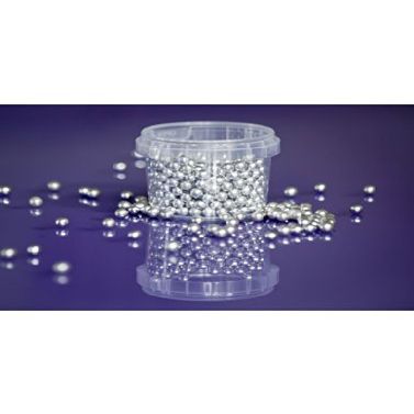 100g Silver Edible 6mm Tiny Sugar Pearls/Balls for Cake Cupcake Sprinkles Dec...