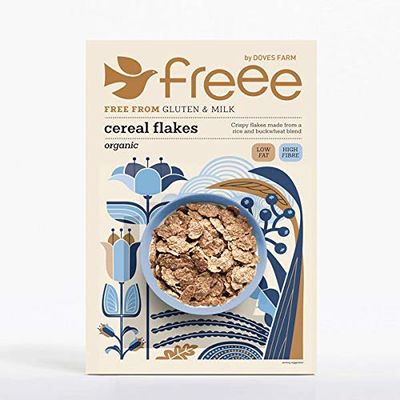 Case of 8 x Doves Farm Og Gf Cereal Flakes (375G) Gluten Free Organic Added Sugar