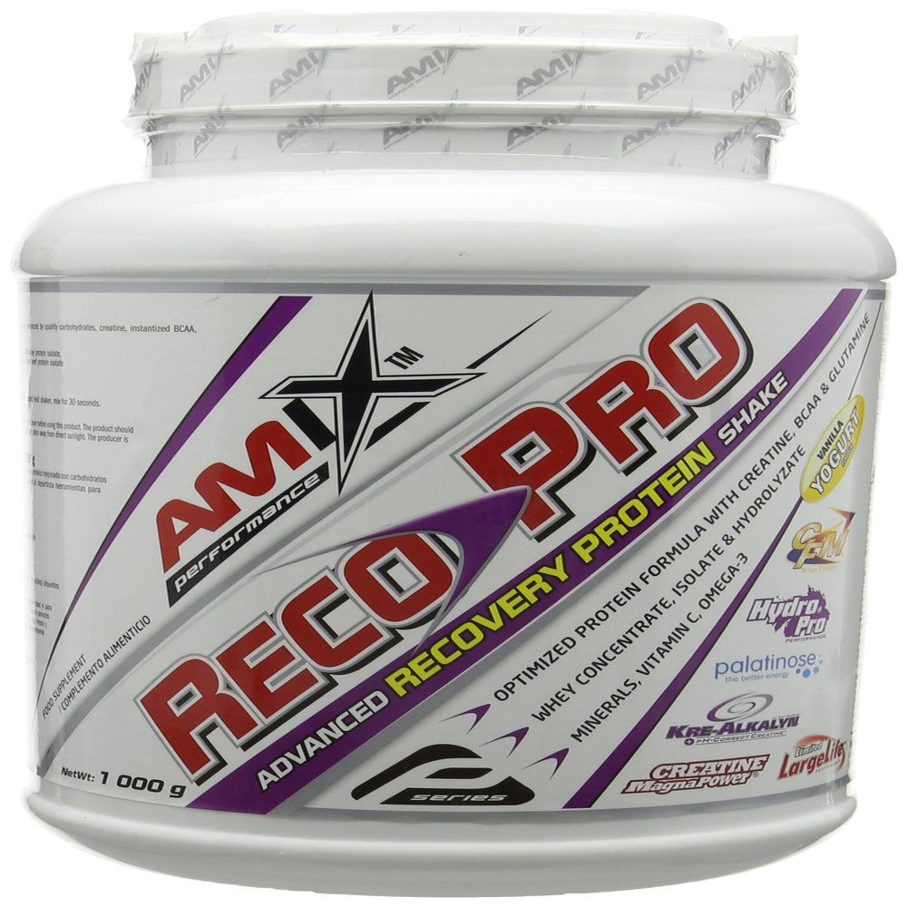 AMIX - Muscle Recovery - Reco Pro Advanced Protein Shake in 1000g Format - Improves Muscle Regeneration - Contains Hydrolyzed and Isolated Protein - Vanilla Yogurt Flavor