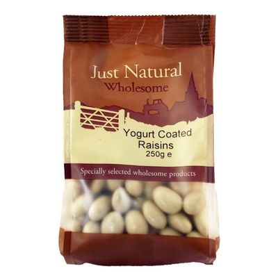 Just Natural Wholesome Yoghurt Coated Raisins 250g