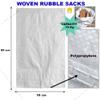 100 x NEW Woven Polypropylene Rubble Builder Sacks Bags 55 cm x 85cm / 22" x 33" Approx view 2