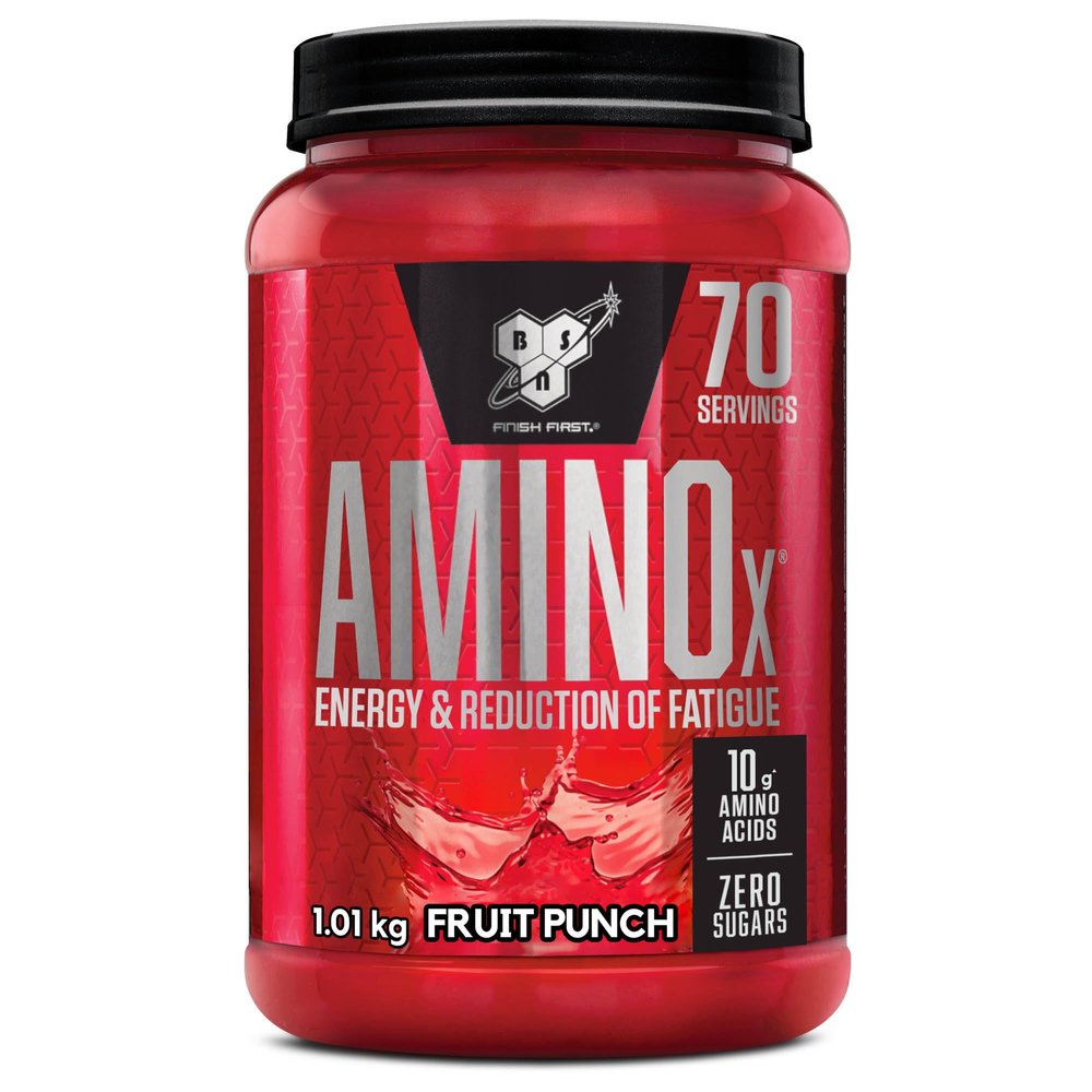 BSN Nutrition Amino X Supplement with Vitamin D, Vitamin B6 and Amino Acids, Fruit Punch Flavour, 70 Servings, 1 kg