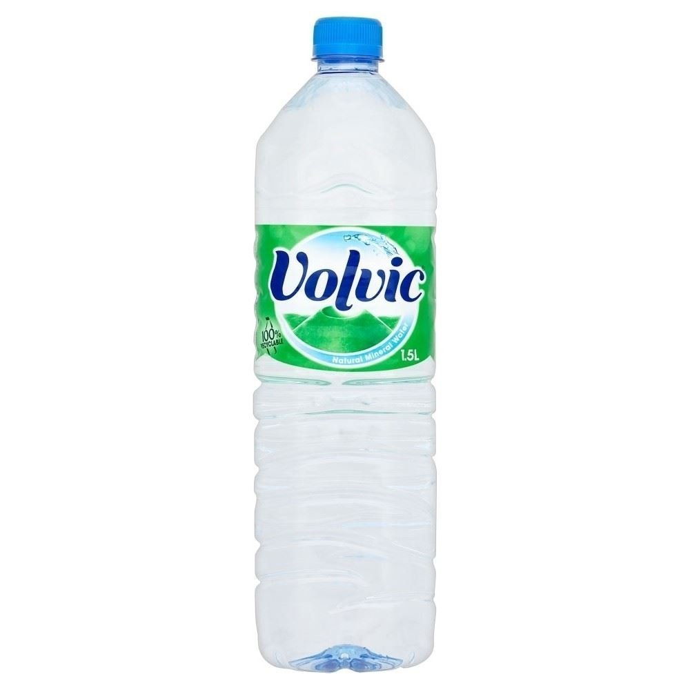 Volvic Natural Mineral Water 1.5L Case of 12 Plastic Bottle