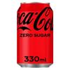 Coke Zero Fizzy Drinks 24 x 330ml Cans view 2