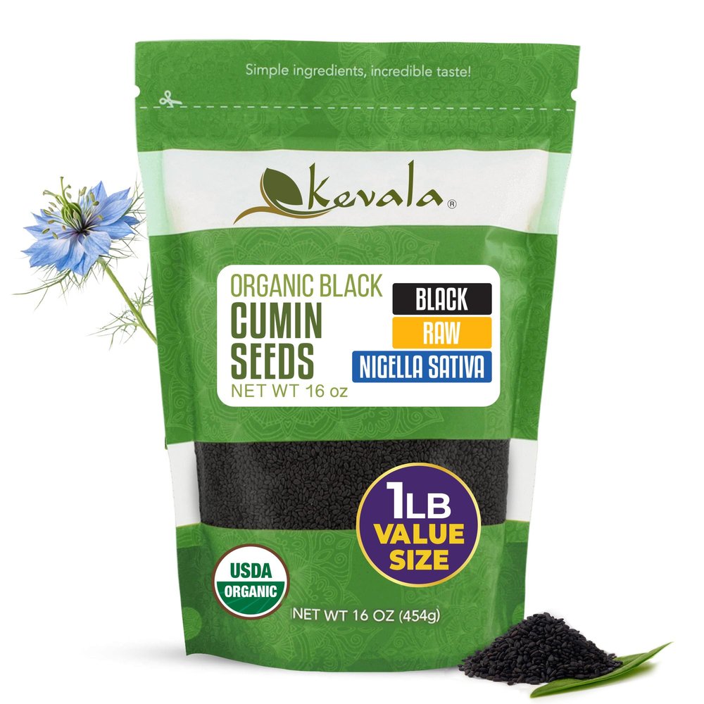 Kevala, Organic Black Cumin Seeds, 16 oz