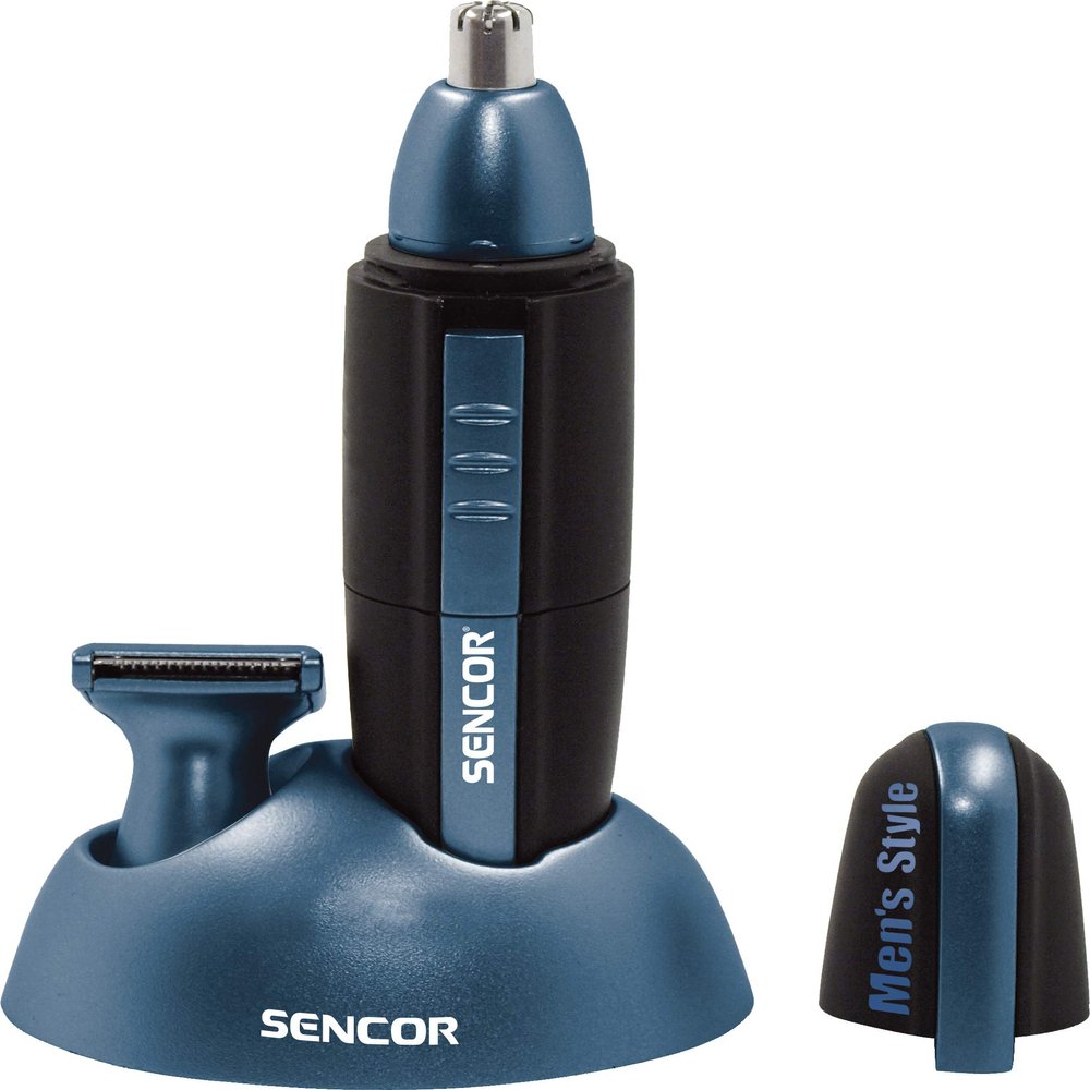 Sencor SNC 101BL Trimmer - 2 Interchangeable Heads - Washable Trimmer Heads