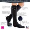 Medi for Men Knee High Classic Socks - 20-30 mmHg Wide Black IV Wide Reg C140574 view 2