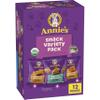 Annie's Variety Snack Pack, Cheddar Bunnies/Friends Bunny Grahams/Cheddar Squares, Baked Snack Crackers, 12-Count, 11 oz view 1