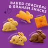Annie's Variety Snack Pack, Cheddar Bunnies/Friends Bunny Grahams/Cheddar Squares, Baked Snack Crackers, 12-Count, 11 oz view 2