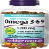 Webber Naturals Omega 3-6-9 High Potency Fish, Flax & Borage 1200 mg 180 Clear Enteric Softgels view 1
