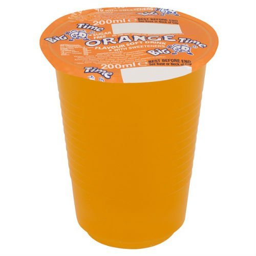 Big Time Orange Flavour Soft Drink with Sweeteners 200ml Case of 24