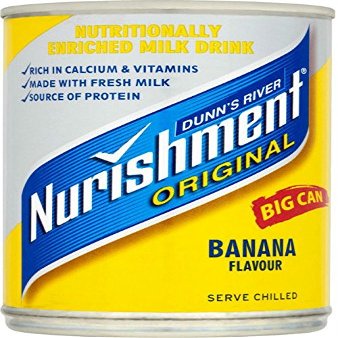 Dunn's River Nurishment Original Big Can Banana Flavour 400g Case of 12