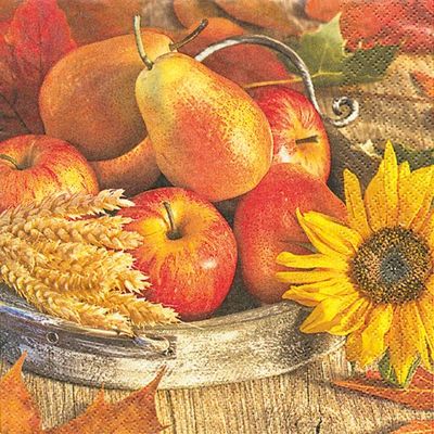 20 Napkins-Erntedankfest Thanksgiving / Autumn Fruits 33 x 33 CM