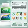 Best Naturals Vitamin B-12 as Methylcobalamin (Methyl B12), 6000 mcg 120 Sublingual Tablets view 2