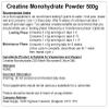 Creatine Monohydrate Powder 500g Pure, Micronised, Pre Workout, Unflavoured, Vegetarian and Vegan view 2