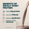 Myprotein Impact Whey Protein Powder | Chocolate Banana - 1 kg | 23 g Whey Protein Per Serving with BCAAs | Builds Lean Muscle, Speeds Recovery | Low Fat & Carbs | Vegetarian | Trusted by Athletes view 2