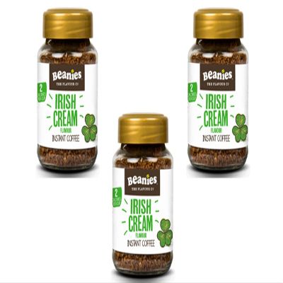Beanies Instant Coffee Trio Pack - 3 x 50g Jars of 'Irish Cream'
