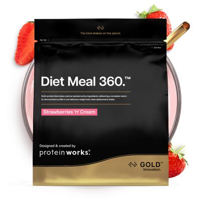 Protein Works | Diet Meal 360 - Gold, Strawberries 'n' Cream, 14 Meals, 1kg