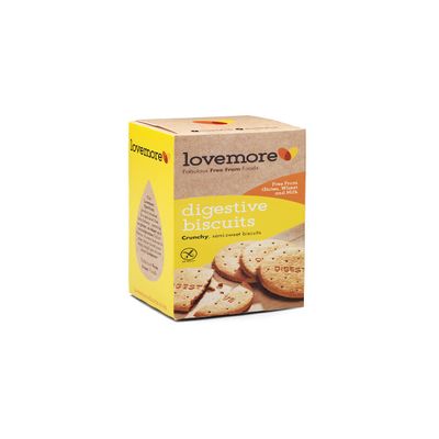 Lovemore Free From Digestive Biscuits 175 g (Pack of 6)