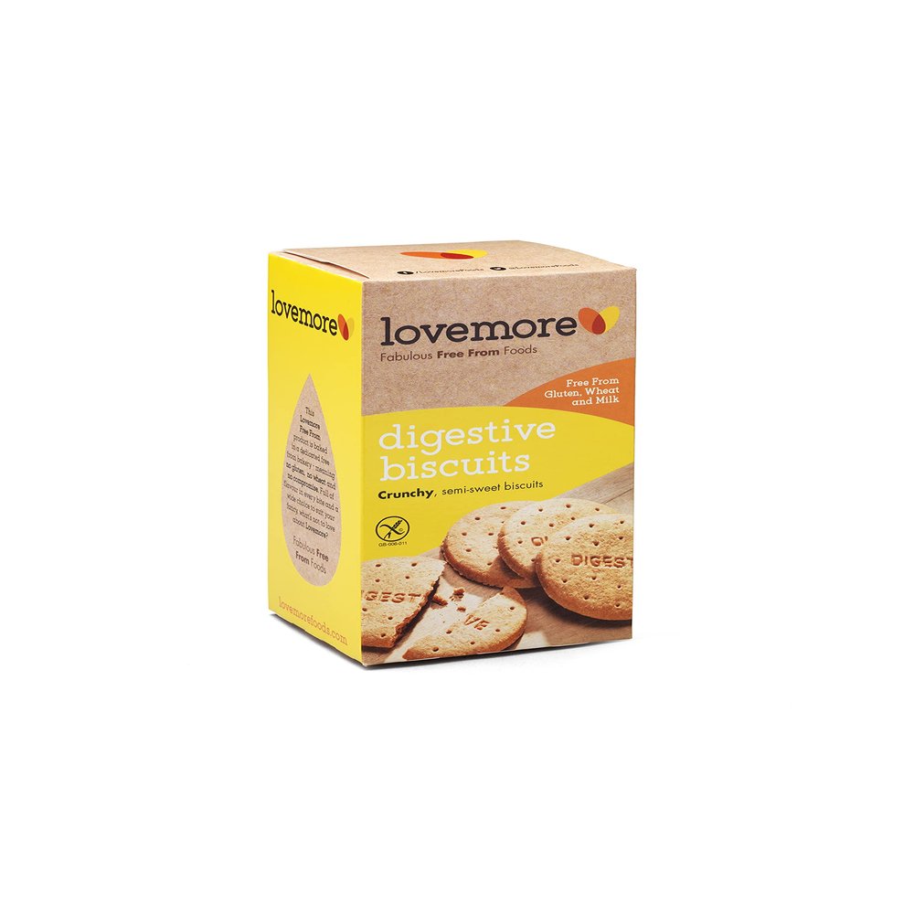 Lovemore Free From Digestive Biscuits 175 g (Pack of 6)