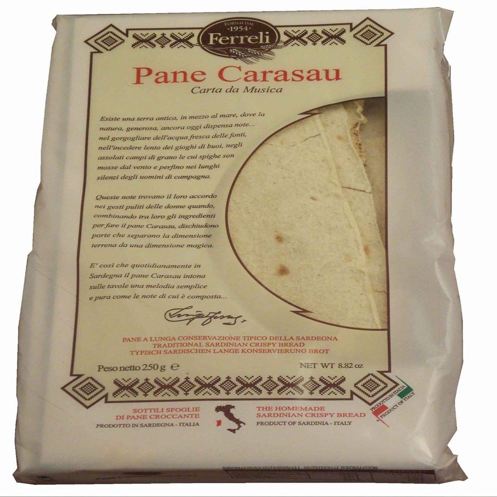 Pane Carasau D'Ogliastra Carta Musica 250 gr. - Ferreli