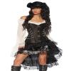 Atixo Women's Corset Black/Silver Black Size:XL view 1
