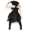 Atixo Women's Corset Black/Silver Black Size:XL view 2