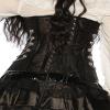 Atixo Women's Corset Black/Silver Black Size:XL view 4