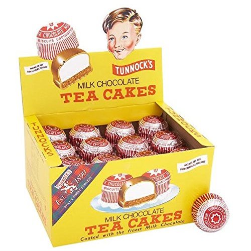 Tunnocks Milk Chocolate Tea Cakes 24g - Box of 36