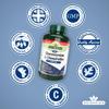 Natures Aid Glucosamine and Chondroitin Complex, with Vitamin C, Rosehip, Ginger and Turmeric, 180 Capsules view 4