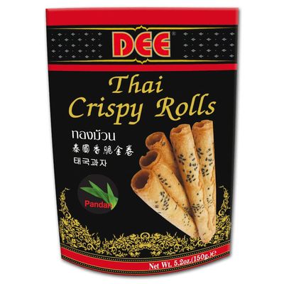 Dee Thai Crispy Rolls (Pandan Flavour) 150g