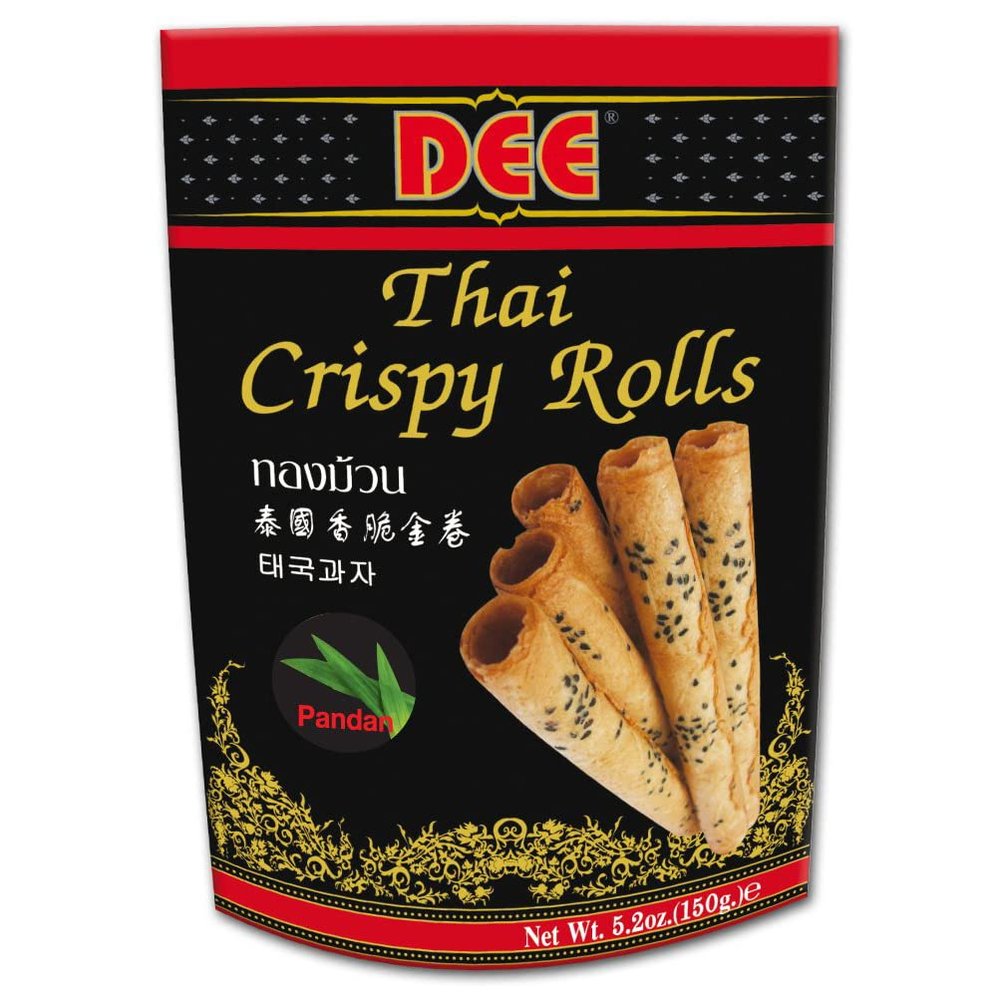 Dee Thai Crispy Rolls (Pandan Flavour) 150g