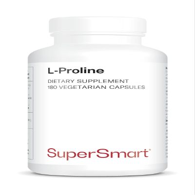 L-Proline - Amino Acid - Helps Strengthen Nails and Hair - Supports Wound Healing - Contributes to Normal Collagen Synthesis - Vegan - SuperSmart